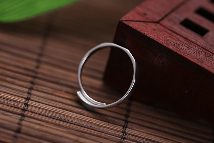 Wholesale Geometric Rhombus Platinum Plated Ring for Women Fashion Jewelry Adjustable Rings