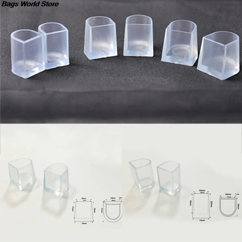 2pcs High Heel Protectors Latin Stiletto Dancing Covers Heel Stoppers Antislip Silicone High Heeler for Wedding Shoes 3Sizes
