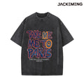 Oversized Vintage Travel Streetwear Print Tshirt USA Stock Wholesale Y2K Casual Tee