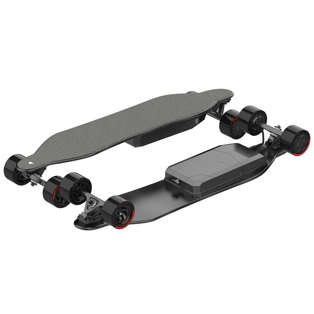 Black Best Electric Skateboard 2025 Long Range 4 Wheel Longboard Deck Cheap Price 600W*2 Hub Motor Youngsters High Speed 45km/h
