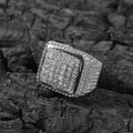 UWIN Square Shape Rings Round Diamond Bling Bling Women Men Rings Fashion Jewelry