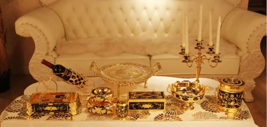 Fashion Royal Quality Luxury Fruit Plate Decoration Nut Tray Great Design Kitchen Items