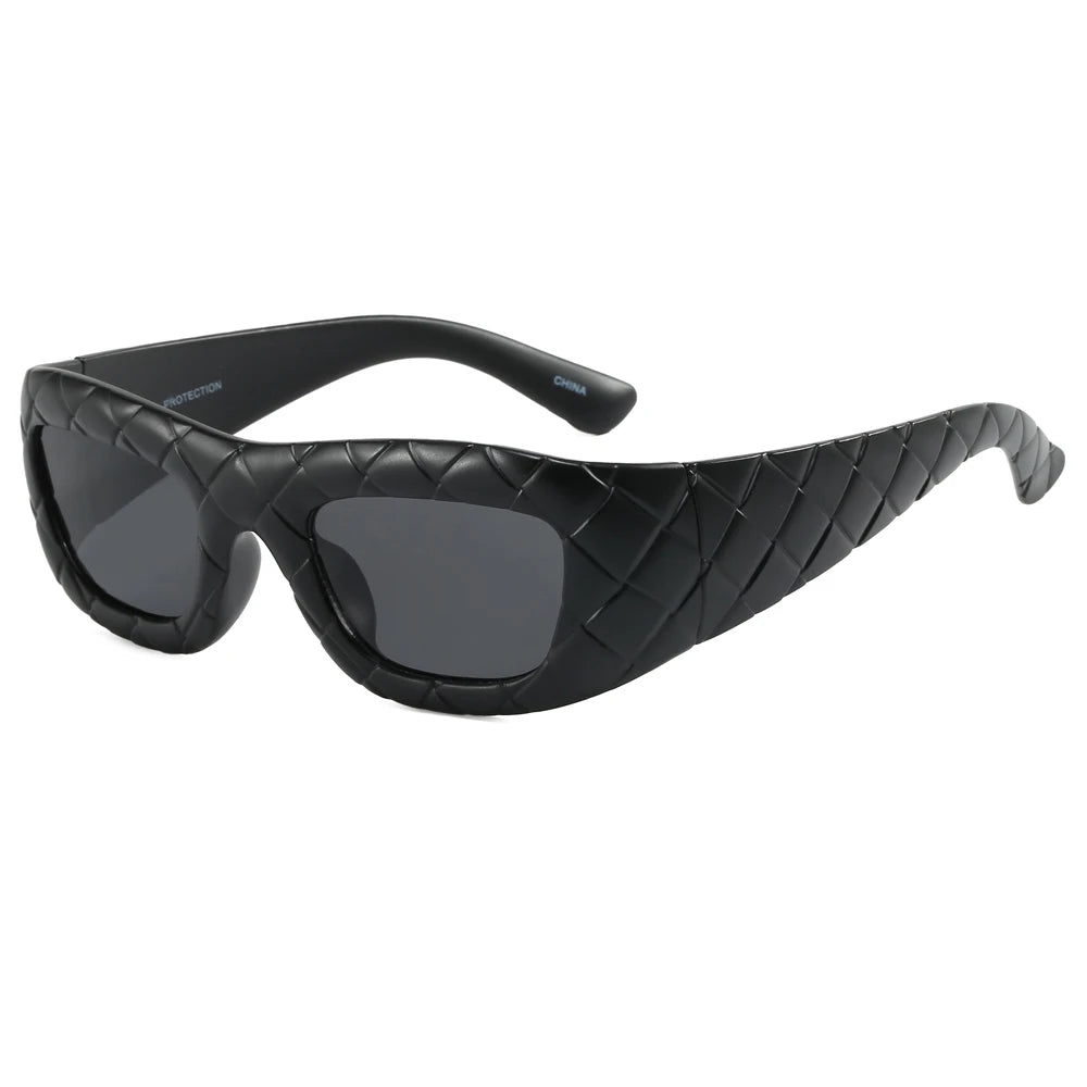 Superhot Eyewear 20524 Fashion 2024 Retro Y2K Rectangle UV400 Outdoor Vacation Shades Sunglasses