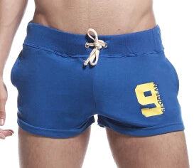 SEOBEAN Men's Shorts Casual Summer Beach Small Cotton Home Shorts Loose Fitness Pockets