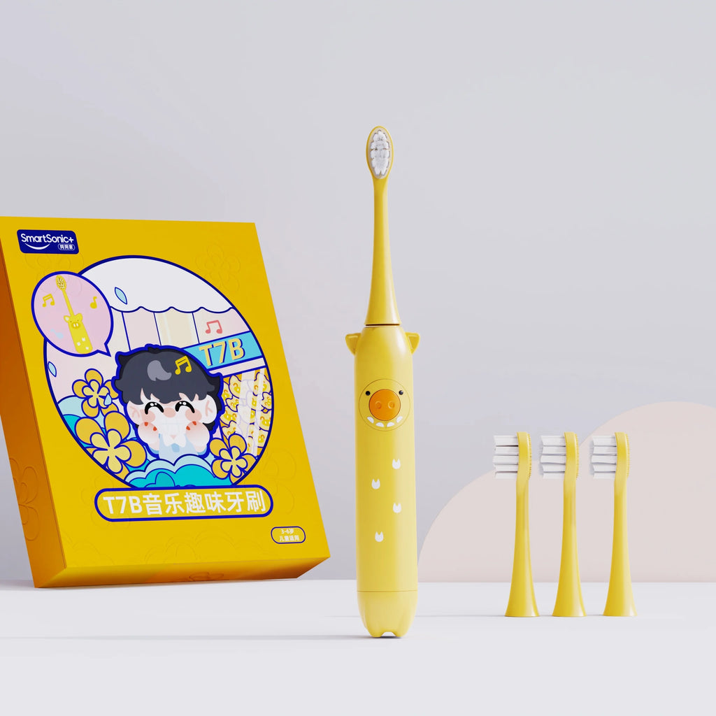 New Style Kids Music Sonic Electric Toothbrush for Children IPX8 3 Brushing Modes Timer Remember