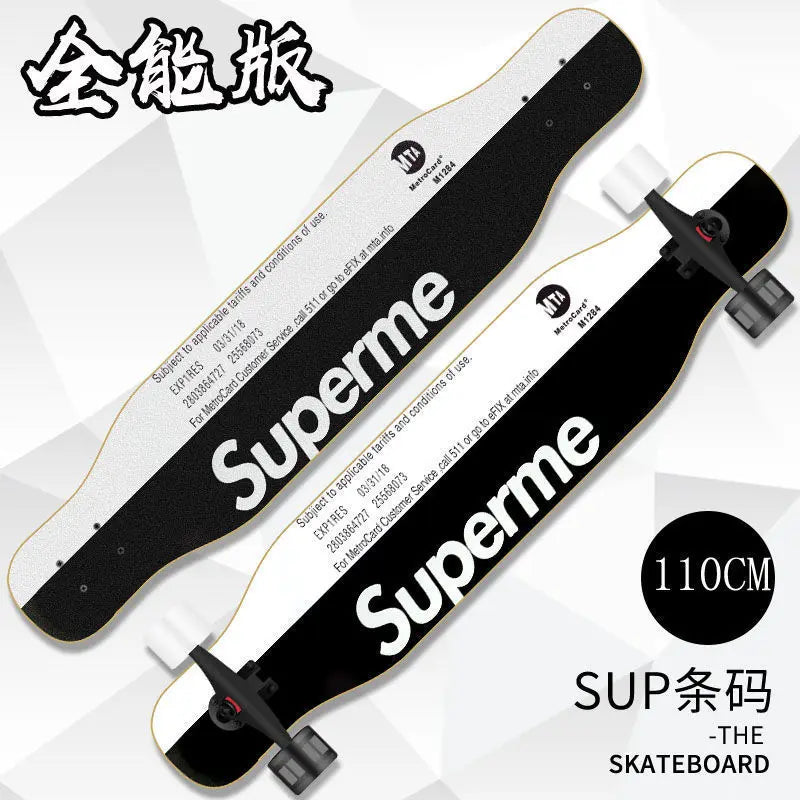 Beginners Long Board Skateboard Female Male Adults Students Teenagers Four-Wheel Magnesium Alloy Walking Dance Board China