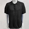 European and American Collar Sweater Men's Thin Hollow Slim Fit Short Sleeved Knitted Summer New Men's Clothing Top Short Sleeve