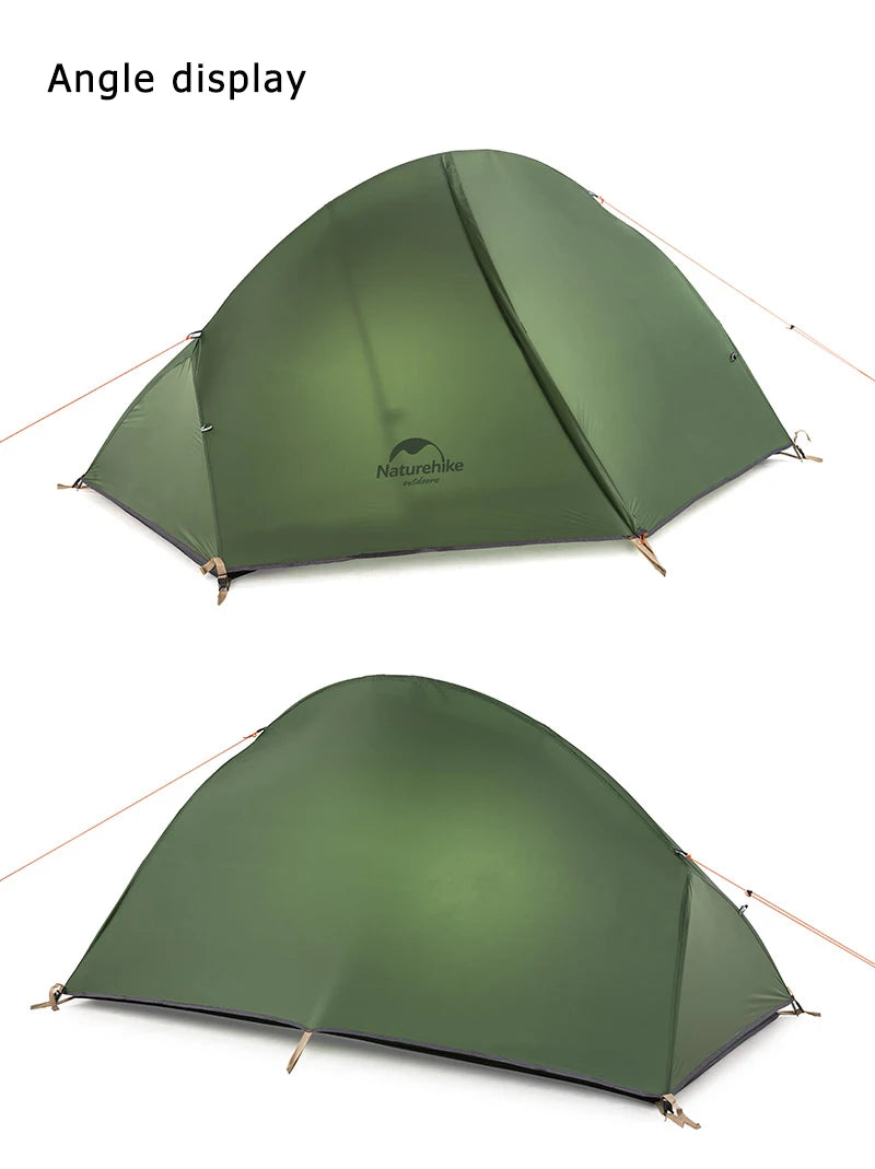 Naturehike Tent Ultralight 1 Person Cycling Tents Portable Backpacking Tent 20D Nylon Waterproof Tent Camping Tent Hiking Tent