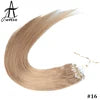 Microlink Remy Hair Extensions 12-Inch Straight Micro Ring Loop Micro Bead Real Vietnamese Human Hair