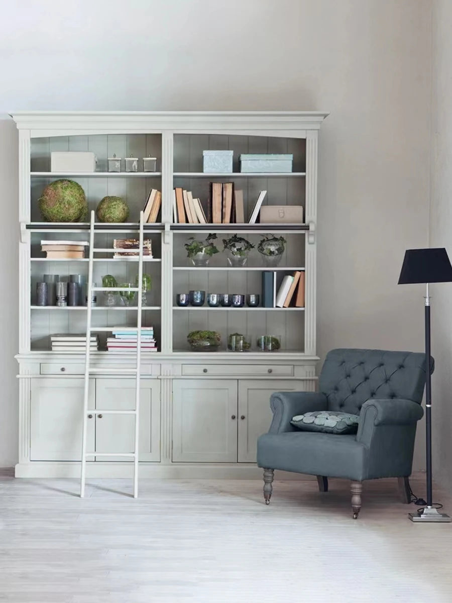Modern Living Room Storage Combination Kids Solid Wood Bookcase