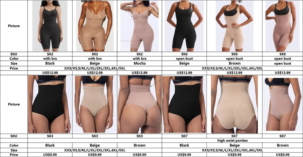 Colombian Girdles Postpartum Natural Enhancement Fajas Colombianas Fajas Colombians Girdle Hourglass Body Shapers Tummy Control