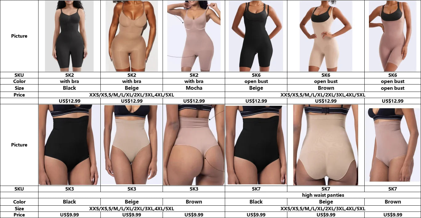 Colombian Girdles Postpartum Natural Enhancement Fajas Colombianas Fajas Colombians Girdle Hourglass Body Shapers Tummy Control