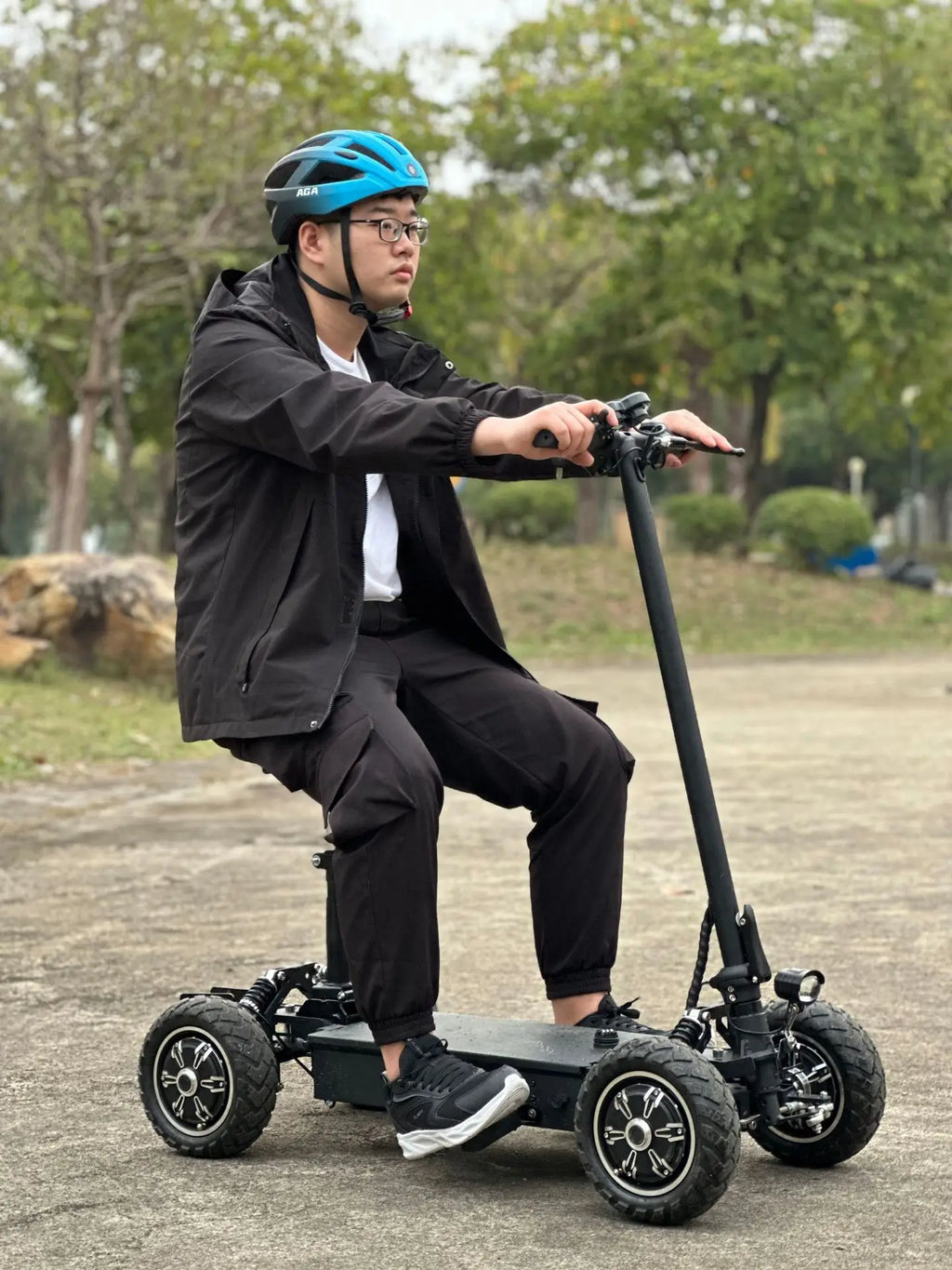4 Wheel Dual Motors Drive Electric Scooter 4x4 Electric Vehicle Golf Cart