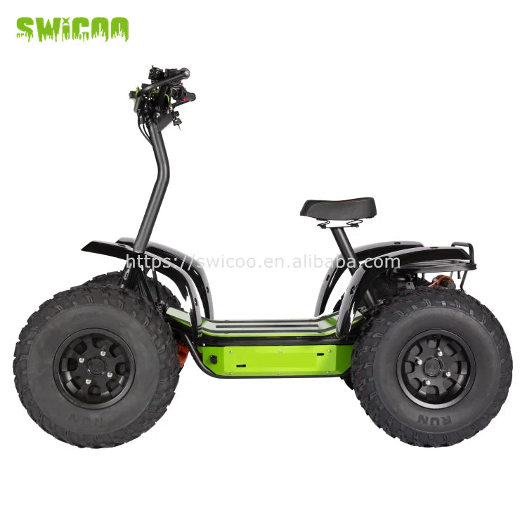 Electric ATV with 4 Wheel Drive Outdoor Kart Buggy Mini Scooter 4WD Go Kart for Kids & Adults