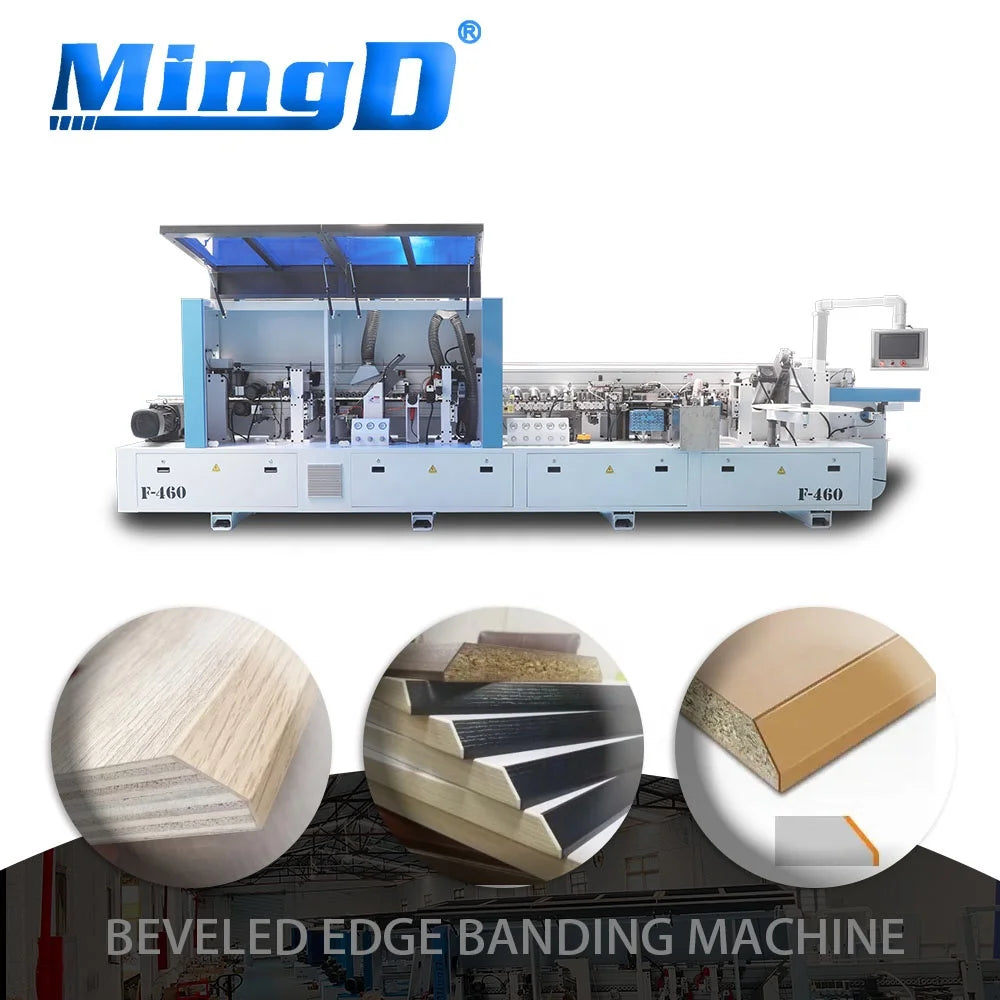 MingD MD-EM1 Fully Automatic Mini Edge Banding Machine for MDF Production Woodworking Features Gluing Cleaning Buffing Used