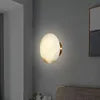 Designer All-Copper LED Dimmable Wall Lamp Natural Spanish Marble 110V G9 Recessed Modern Bedroom Living Room Hot Style
