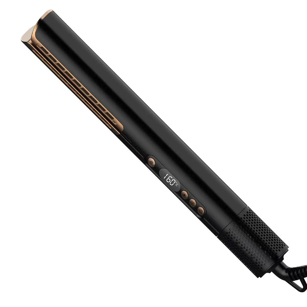 2 in 1 Multi Hair Styler Wet to Dry Fast Airflow Hair Straightener LED Display Electric Ceramic Plate for Household Use HT01