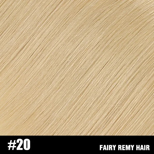 Fairy Remy Hair 20-22" Remy Keratin Flat Tip Human Hair Extensions Straight Capsules Natural Pre Bonded Hair 0.8g/Strand