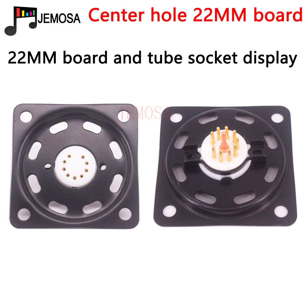 1PC Vacuum Tube Shock Proof Iron Plate Tube Socket Mounting Plate 2A3 300B  KT88 EL34 6V6 KT66 6550 Hifi Audio Tube Amplifier