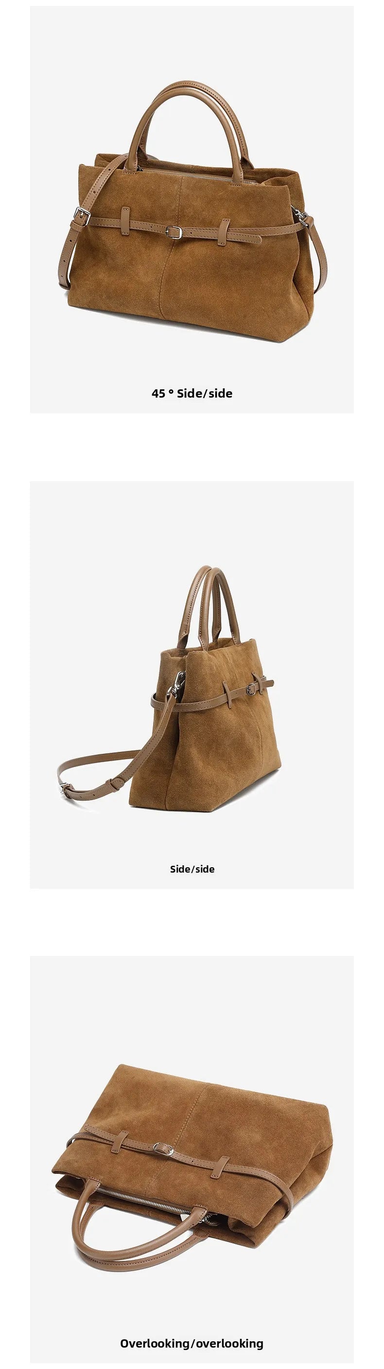 Maillard Fashion Matte Leather 2025 New Large Capacity Single Shoulder Handbag Crossbody Bag Tote Genuine Leather Women's Bag