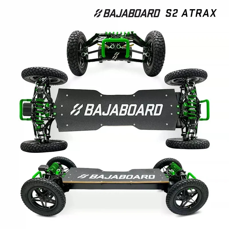 BAJABOARD Atrax Four-wheel Electric Scooter 150kg Capacity 75km Range 4WD Waterproof 8000W Motor Road E Skateboard Ranch Touring