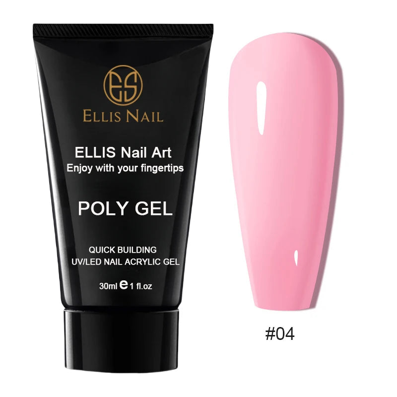 Poly Gel Nail Extension Set 15 Colors 30ml Volume Nude Pink Nail Hard Gel Builder