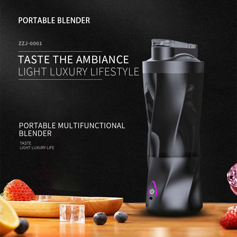 Silent 600Ml Portable Juicer Mixer Usb Fresh Fruit Juice Blender 6 Blade Mini Blender Rechargeable Portable Fruit Juicer 2026