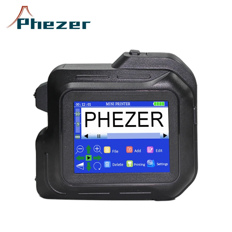 MFG EXP Date Mini Portable TIJ Coding Machine Handheld Inkjet Coding and Marking Printer Machine With Black Ink Cartridge