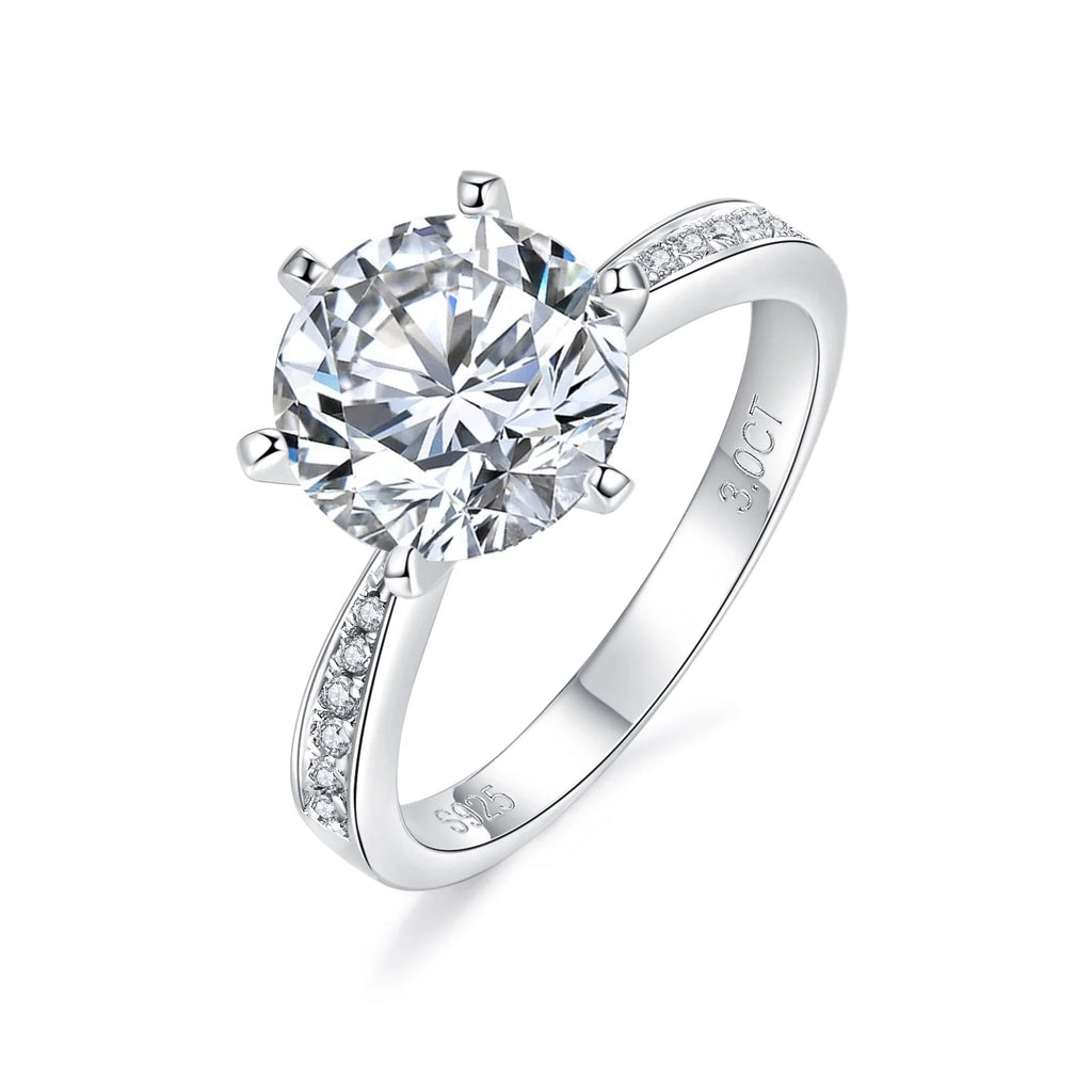 Starsgem 925 Sterling Silver D VVS1 Moissanite Gemstone Engagement Rings for Women