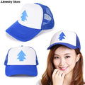 Women Men Trucker Baseball Cap Pine Tree Dipper Gravity Fall Mesh Hat Adjustable 1PC