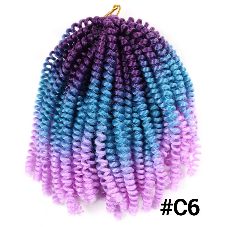 Ombre Spring Twist Braiding Hair Synthetic Crochet Braids Passion Twist Pre-Twist Crochet Hair Extensions Jamaica Bounce Twist