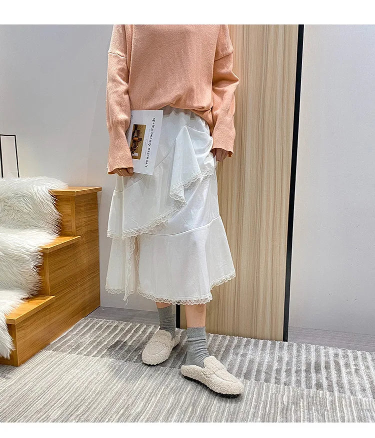 Winter Warm Plush Mules Women One Band Fur Slippers Cozy Cotton Shoes Woman Flats Cover Toe Fleeces Slides Femme Wool Pantuflas