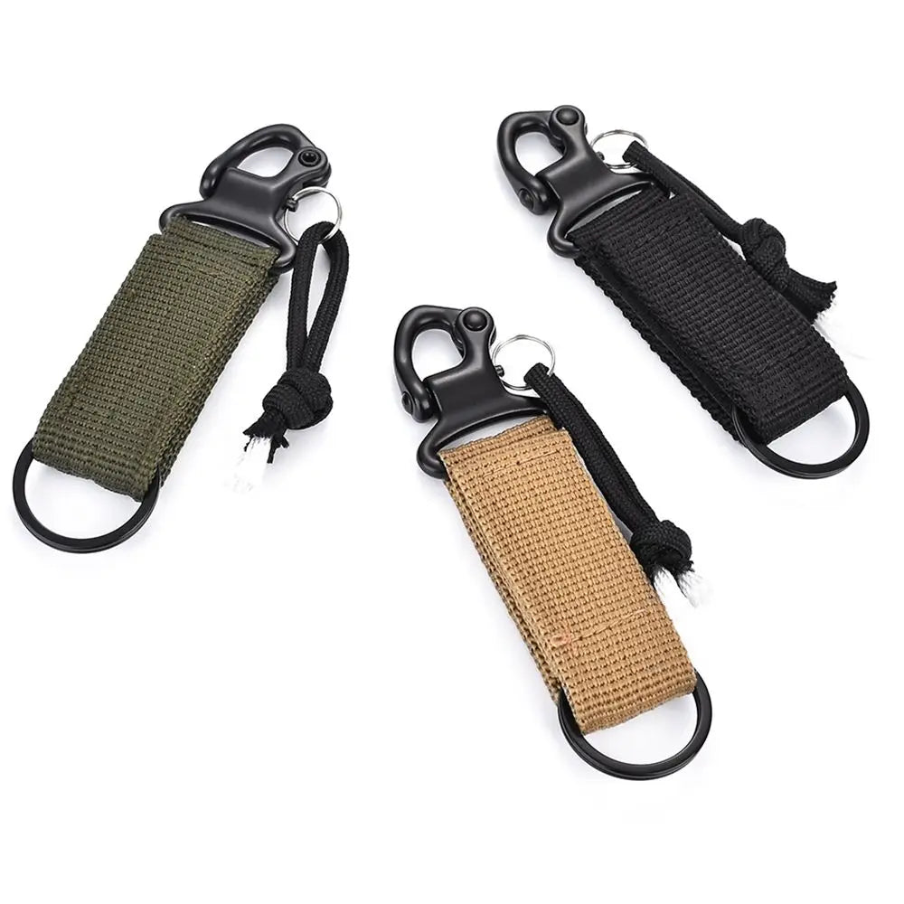 Clasp Outdoor Water Bottle Hanger Webbing Backpack Strap Quickdraw Carabiner Camp Holder Hooks Belt Clip Camping Accessories