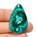 100% Natural Green Malachite Multi Shape 62.5 Ct. IK-249 Cabochon Gemstone 35X22X6 mm Jewelry Pendant Ring Loose Gemstones Third