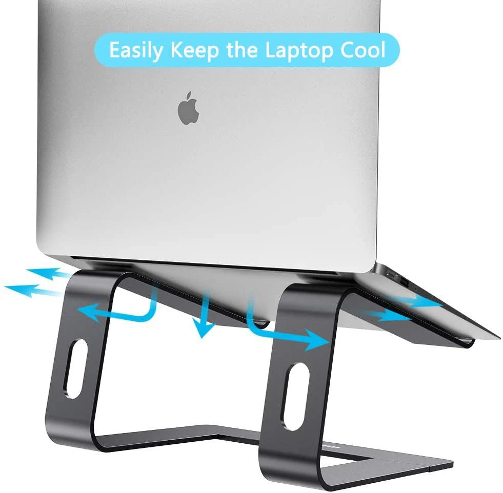 Jomaa Laptop Stand Ergonomic Aluminum Laptop Mount Computer Stand Detachable Laptop Riser Notebook Holder Stand Compatible