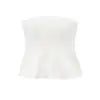 PB&ZA Women 2025 Spring New Chic Fashion Skirt Style with Top Down Tank Tops Vintage Backless Female Camis Chic Tops