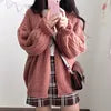 New Fashion Autumn Winter Sweater Long Sleeve Solid Color Knit Tops Cardigan Women's Clothing Casual Sweater