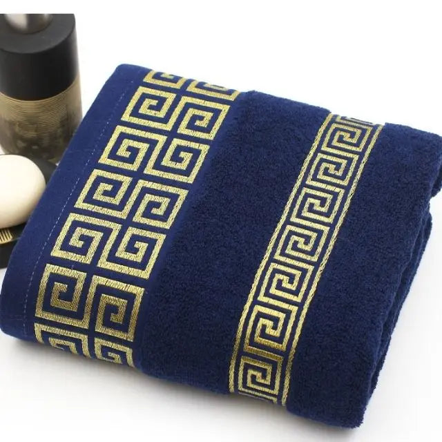 Factory Wholesale Cotton 32 Strands Quick-Dry Woven Bath Towel 70x140cm for Bathroom Home Hotel Use