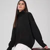 Women's Unique Design Oversized High Neck Sweater for Winter Casual Style with Logo on Back