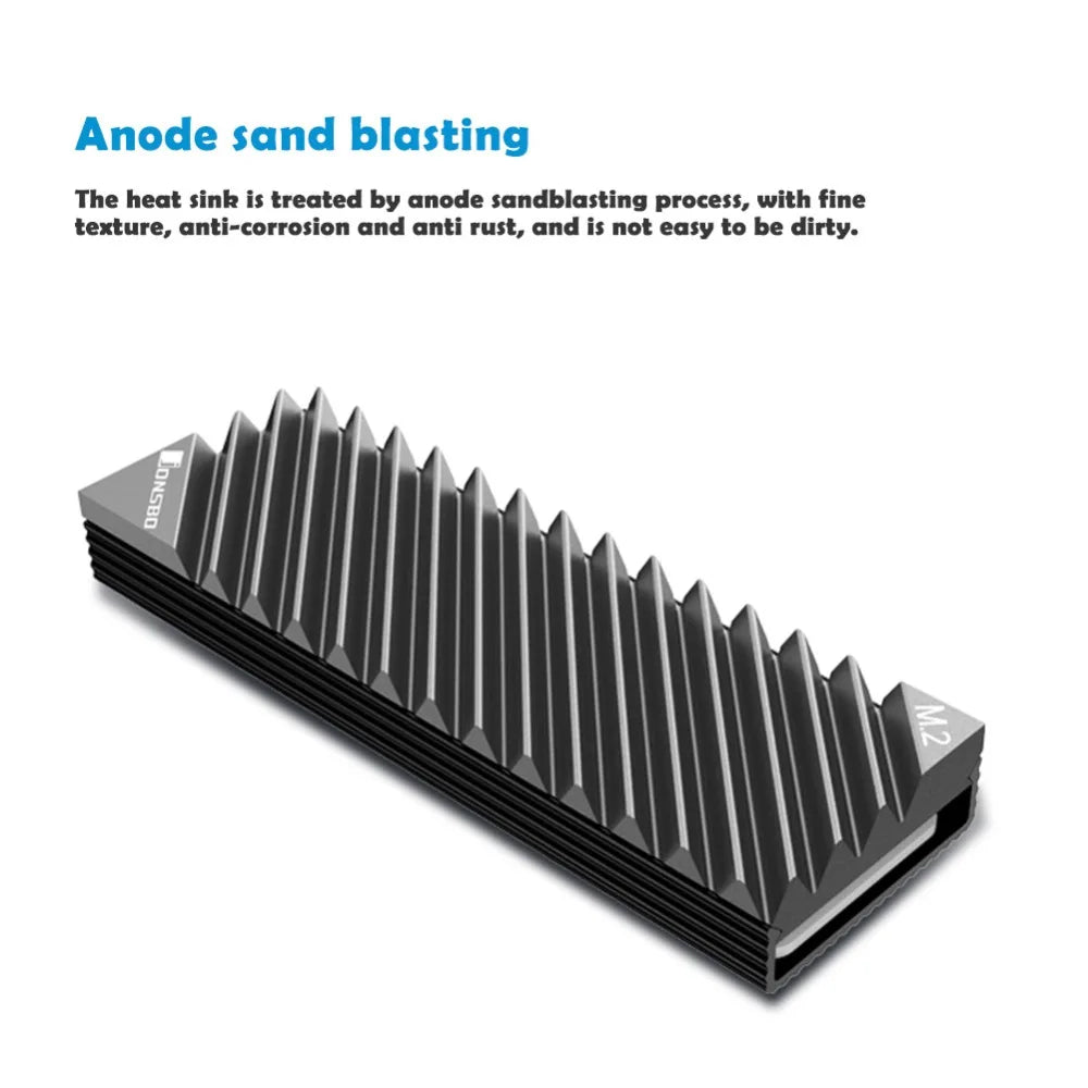 Okvyuan M2 SSD NVMe Heat Sink Jonsbo M2 2280 Solid State Hard Disk Aluminum Heatsink with Thermal Pad for Desktop PC Accessories