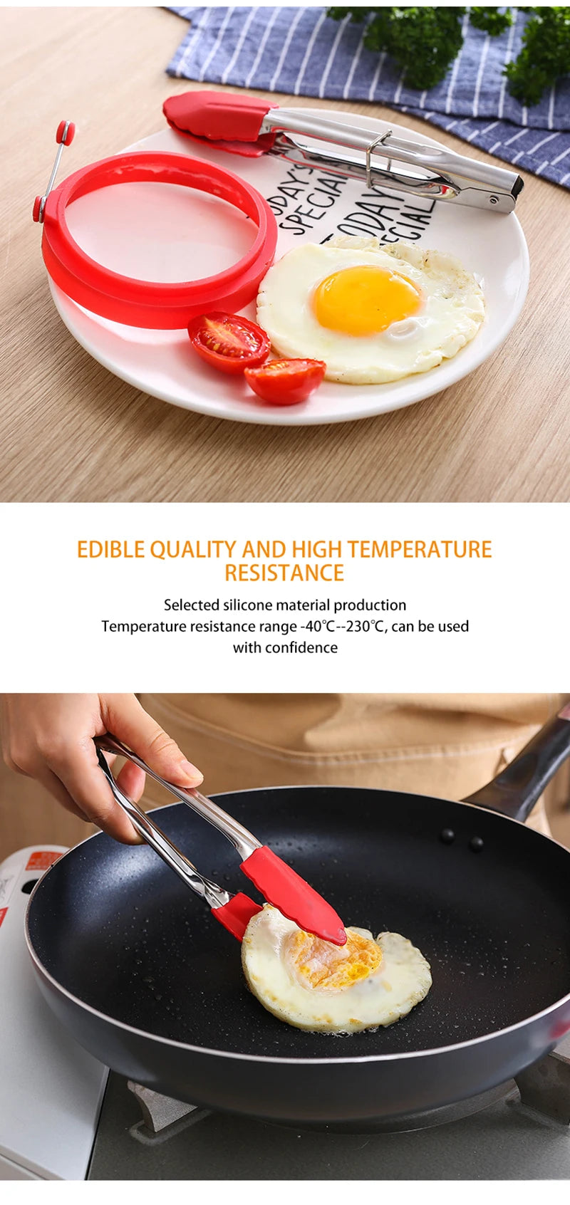 Stainless Steel Silicone Food Tong  Kitchen Tongs Silicone Non-slip Cooking Clip Clamp BBQ Salad Tools Grill Kitchen Accessories