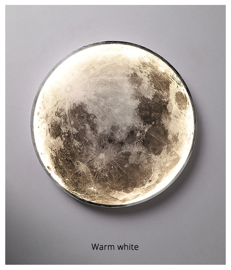 Modern LED Wall Lamp Moon Indoor Lighting For Bedroom Living Hall Room HOME Decoration Fixture Lights