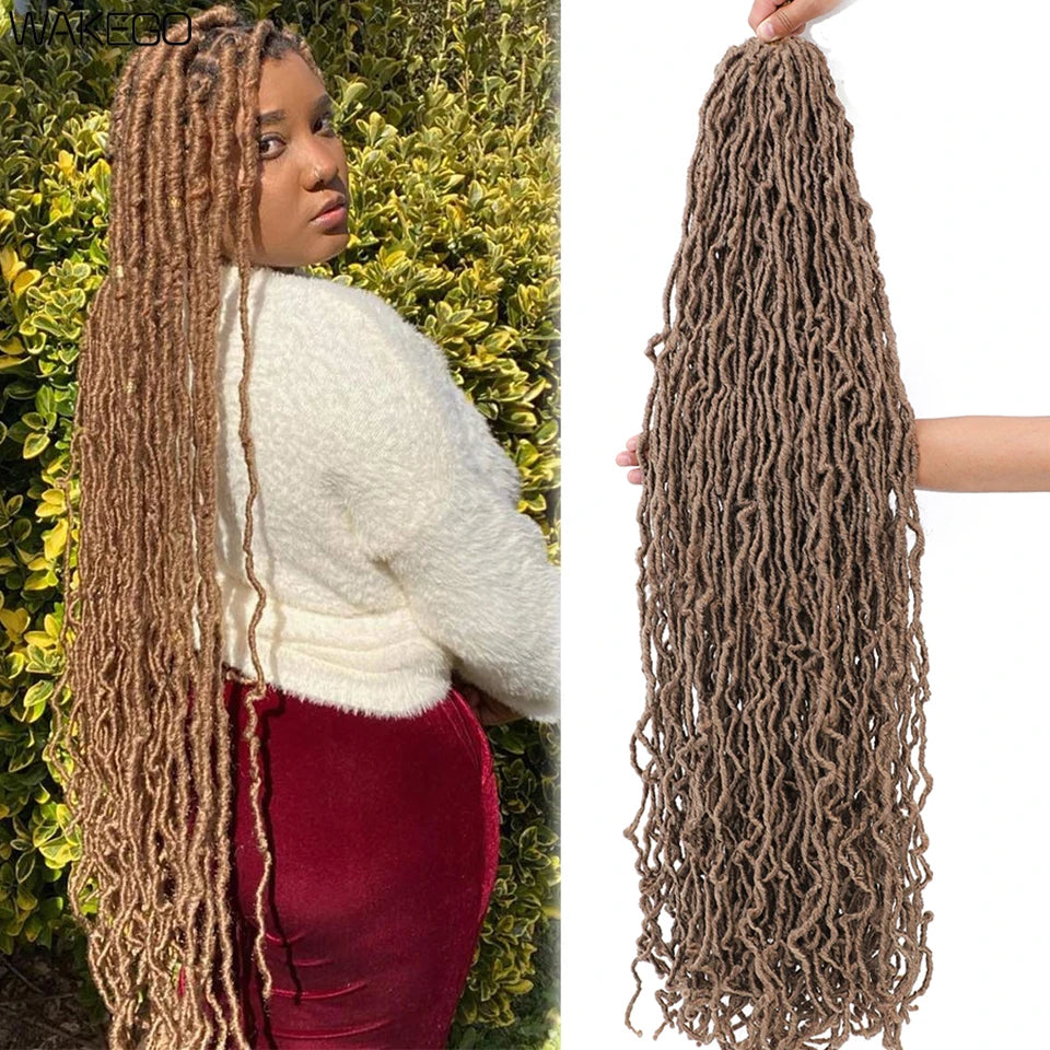 Top Faux Dreadlocks Extension 36 pulgadas Super Long New Faux Locks Crochet Braid Bouclé Pre Extended New Soft Locs Crochet Hair