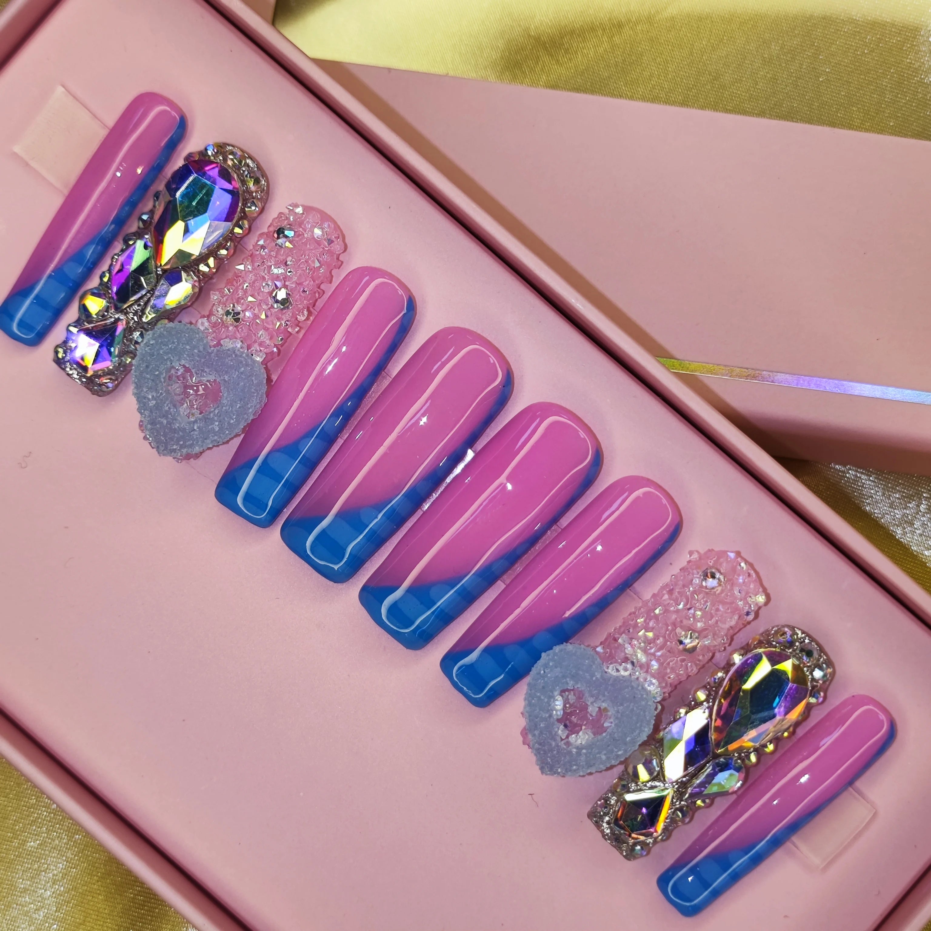 2024 Newest Wholesale Private Label Handmade Press Nails Ins Most Popular Trending Artificial Fingernails Acrylic Full Design
