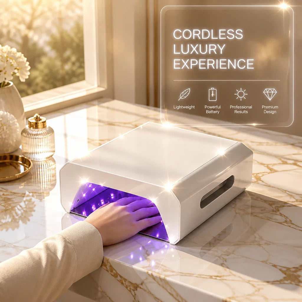 Ships Within Three Days  UV LED Nail Lamp Rechargeable, Cordless 60W Nail Dryers for Gel and Regular Polish