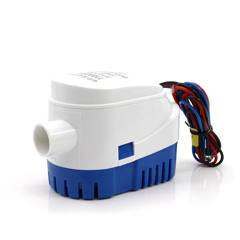 Automatic Boat Submersible Bilge Pump 12V 24V Volt DC Electric Marine Water Pump Small Auto 6500GPH 750GPH 1100GPH With Switch