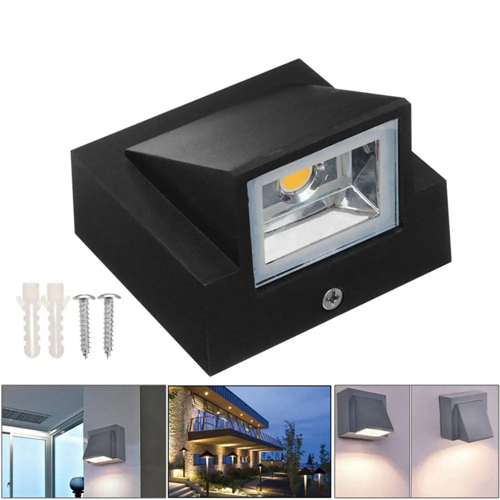 LED Wall Lamp IP65 Outdoor Waterproof Garden Porch Lighting Lamp 5W 10W Modern Simple Aluminum Indoor Wall Light