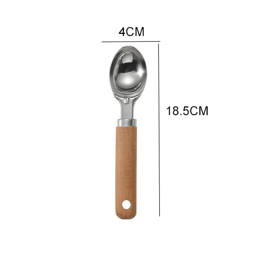 9 pcs Kitchen Gadgets & Kitchen Tool Gift Set Kitchen Tools and Gadget Set Stainless Steel Utensils set with Wood handle