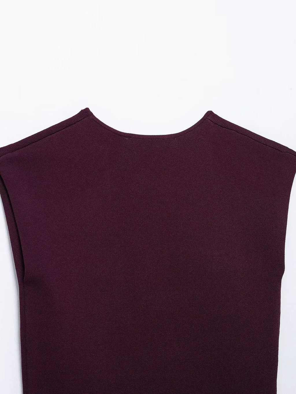 KAR&OT ZA 2025 Women's Retro Casual Simple Slim Fit Gold Inlaid Sleeveless Knitted Vest Top 2142002 Spring New Vintage Style