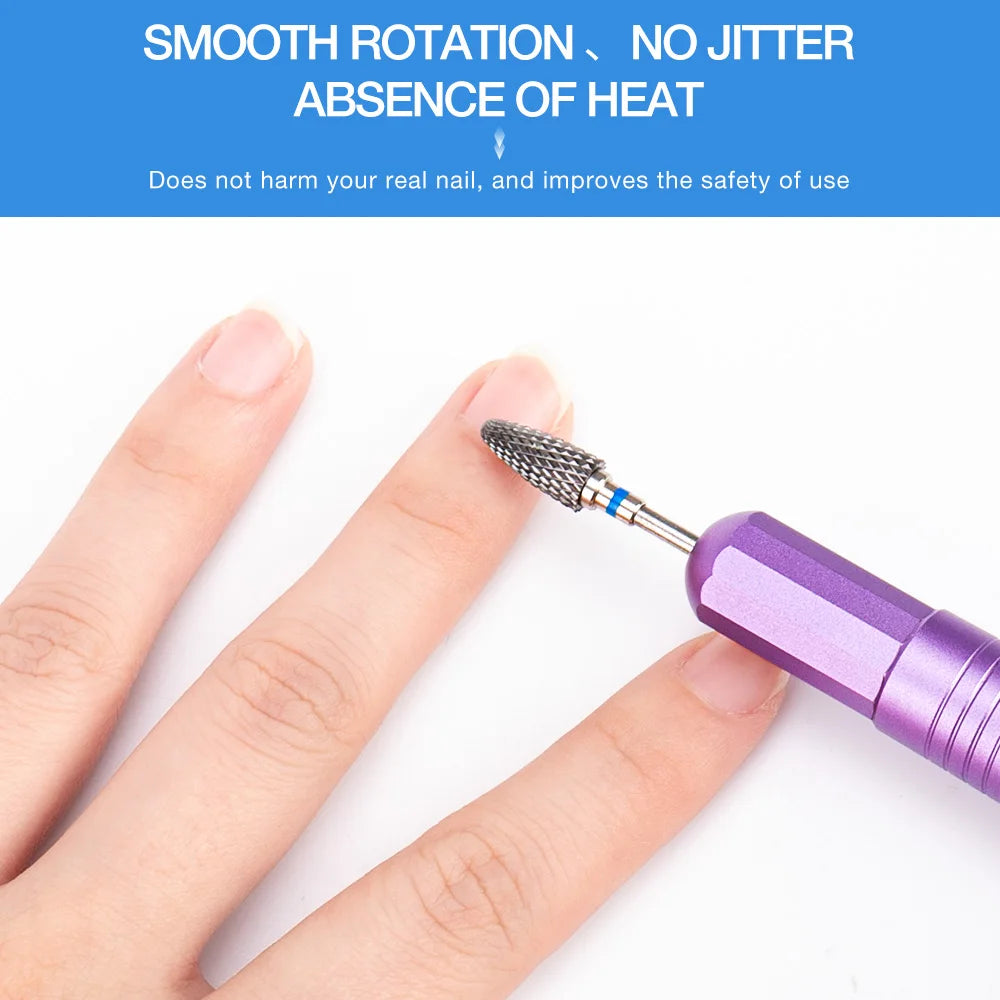 Nail Drill Burr Bits Ceramic Milling Cutter Manicure Nail Drill Bits Electric Nail Mills Cutter for Manicure Machine